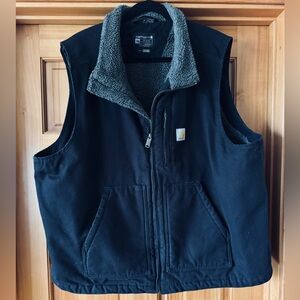 Carhartt Black Vest with Yellow Logo